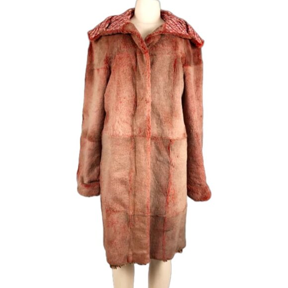 CHANEL TWEED/FUR REVERSIBLE LAPIN COAT - Picture 6 of 6
